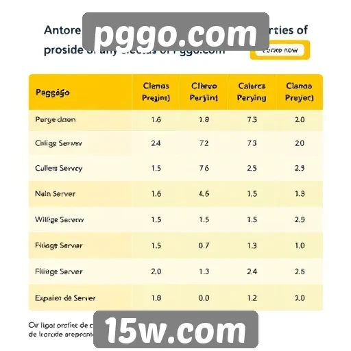 Comparação entre pggo.com e concorrentes do setor